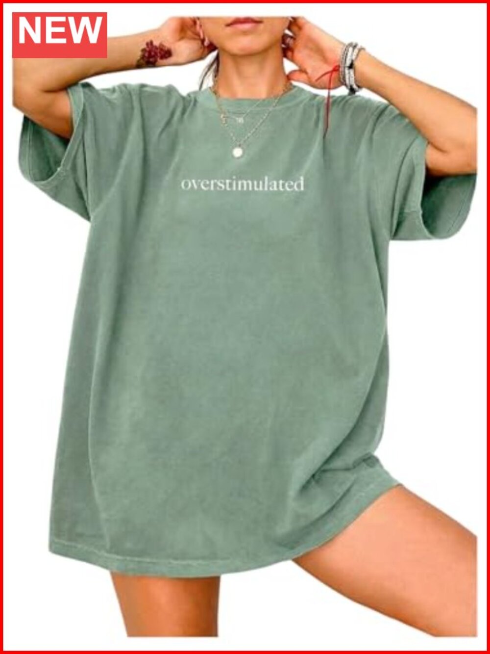 Oversized Letter Print T-Shirt with Drop Shoulder Short Sleeve Polyester Blend